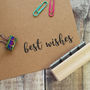 Best Wishes Script Font Rubber Stamp, thumbnail 1 of 2