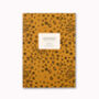 A5 Notebook Mustard Leopard Print Lined Journal, thumbnail 5 of 9