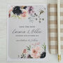 Vintage Floral Personalised Save The Date Card, thumbnail 3 of 3