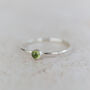 Sterling Silver Birthstone Stacking Ring, thumbnail 12 of 12