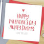 Aunty Valentine's Day Card, thumbnail 1 of 3