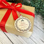 Personalised Circle Wreath Christmas Gift Tag, thumbnail 4 of 5