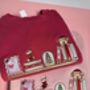 Bookish Christmas Bookshelf Embroidered Sweatshirt, thumbnail 2 of 5