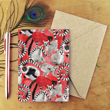 Arboreal Mammals Greetings Card Park, 2 of 4