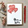 Personalised Cocker Spaniel Happy Valentine's Card, thumbnail 3 of 4