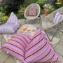 Outdoor Beanbag In Sparrow And Plumb Pick'n'mix Stripe, thumbnail 4 of 5