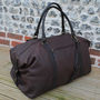 Personalised Supersize Leather Holdall, thumbnail 1 of 11