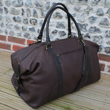 Personalised Supersize Leather Holdall, 2 of 11