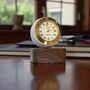 Golf Ball Clock With Personalised Wood Plinth, thumbnail 3 of 12