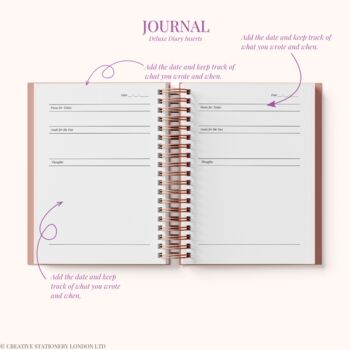 Personalised 2024 Weekly Diary| Planner| Dusky Pink, 8 of 10