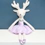 Personalised Reindeer Ballerina Toy, thumbnail 3 of 5