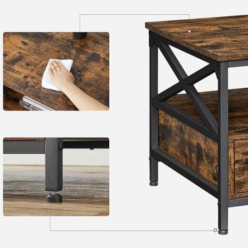 Coffee Table Living Room Table With Drawers, 8 of 9