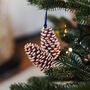 Wooden Pinecone Christmas Tree Decoration, thumbnail 1 of 2