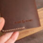 Personalised Leather Passport Cover, thumbnail 4 of 8