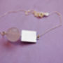 Round And Square Necklace, thumbnail 2 of 3