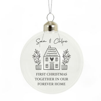 Personalised Home Glass Bauble, 4 of 4