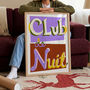 Club De Nuit Retro Music Art Print, thumbnail 1 of 11