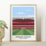 Arsenal Gifts Emirates Stadium Illustrated Print, thumbnail 1 of 8