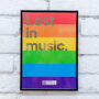 Music Lyric Print That Plays 'Lost In Music', thumbnail 6 of 11