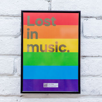 Music Lyric Print That Plays 'Lost In Music', 6 of 11