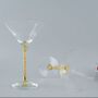 Pair Of 24ct Gold Filled Stem Cocktail Glasses, thumbnail 5 of 6