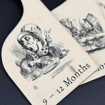Alice Themed Baby Clothes Hanger Dividers X Seven, 4 of 6