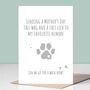 Mother's Day Card From The Dog, thumbnail 1 of 2