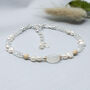 Moonstone And Pearl Bracelet Sterling Silver And 14ct Gold Fill, thumbnail 1 of 3
