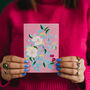 Pink Floral Greetings Card, thumbnail 1 of 6