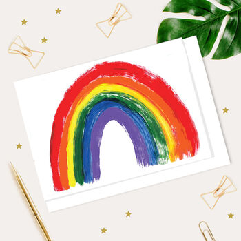 Rainbow Of Hope Greetings Card With Nhs Donation, 4 of 4