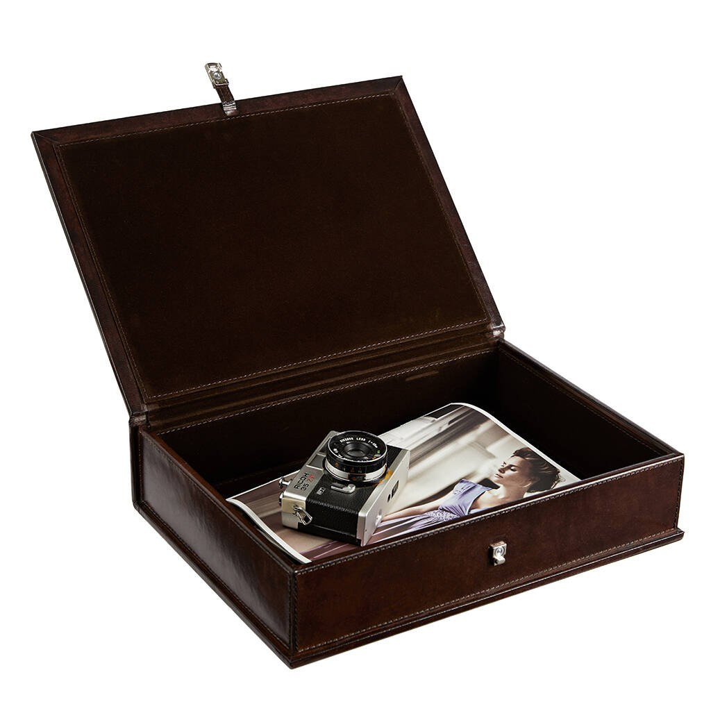 Leather Box File By Life Of Riley