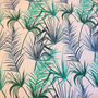 Velvet Tropical Patterned Fabric Per Metre Pink, thumbnail 2 of 4