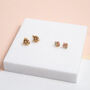 Walton 9ct Solid Gold Knot Stud Earrings, thumbnail 3 of 5
