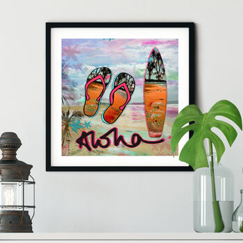 Aloha Surfboard Print, 2 of 5