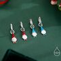 Sterling Silver Tiny Gnome Huggie Hoop Earrings, thumbnail 1 of 10