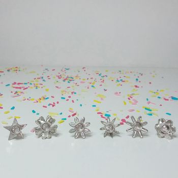 Plastic Free Silver Birthday Candle Holder Set, 2 of 2