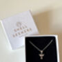 Sterling Silver Tiny Angel Pendant Necklace, thumbnail 4 of 8