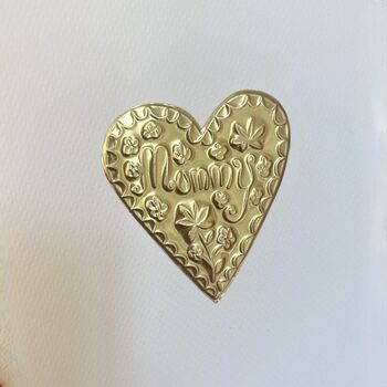 Personalised Gold Foil Heart Mum Birthday Card, 12 of 12