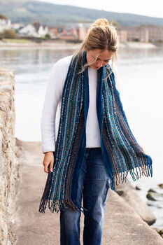 100% Baby Alpaca Rockpool Scarf, 2 of 7