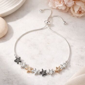 80th Birthday Drawstring Eight Star Bracelet, 2 of 4