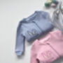 Easter Personalised Baby Zip Sleepsuit | Embroidered, thumbnail 3 of 6