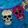 Mexican Candy Skull Acrylic Indoor Outdoor Bunting, thumbnail 2 of 2