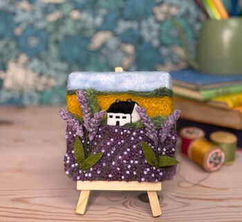 Mini Masterpieces: Fields Of Lavender Needle Felt Kit, 2 of 4