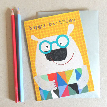 Happy Birthday Polar Bear Card, 2 of 4