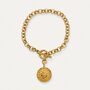 Vintage Gold Zodiac Coin Bracelet, thumbnail 1 of 8