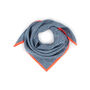 Aerial Grey Patterned Square Silk Scarf, thumbnail 3 of 3