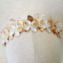 White And Gold Flower Headband, thumbnail 8 of 8