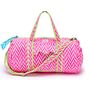 Quilted Weekend Bag | Neon Pink, thumbnail 1 of 3