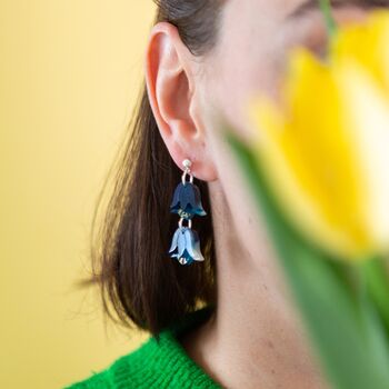 Bluebell Earrings, Spring Flowers, Mothers Day Gift, 7 of 7