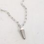 The En Pointe Pyrite Necklace, Silver, thumbnail 3 of 7